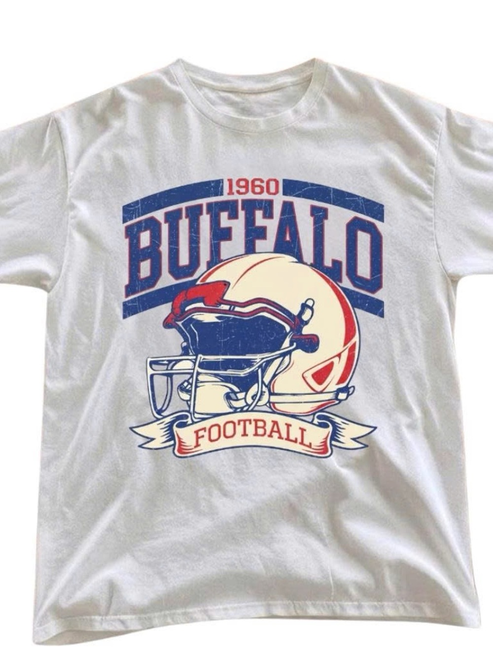 Buffalo Bills Football Tee White
